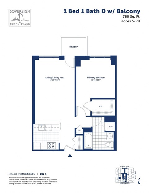 a floor plan of a bedroom apartment